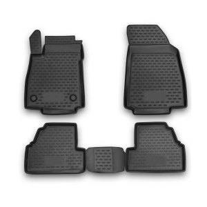 Chevrolet Trax Floor Mats - Omac - Rubber TPE 4 Pcs - Black - '17-'22